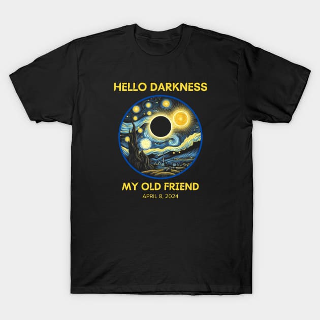 HELLO DARKNESS STARY NIGHT, MY OLD FRIEND T-Shirt by Lolane